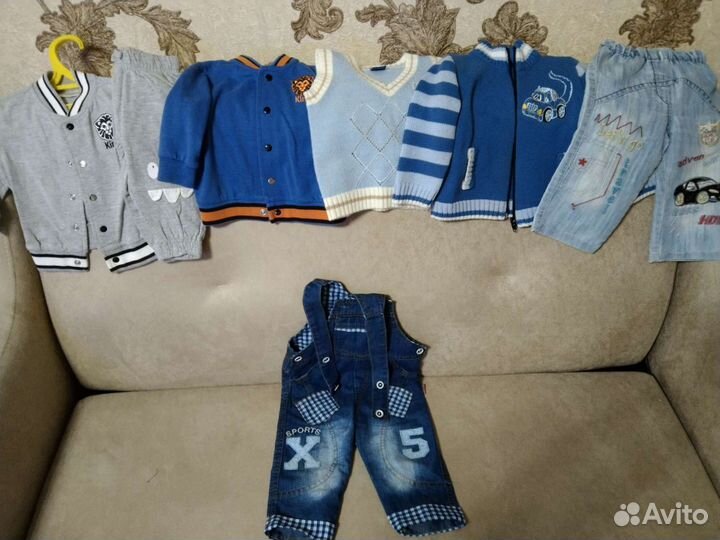 Вещи пакетом на мальчика 74, 80, 86,92