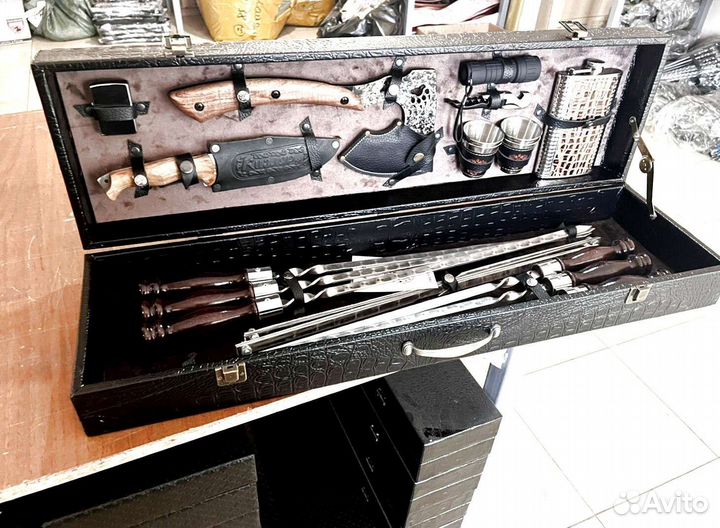 Подарочный набор для шашлыка в кейсе