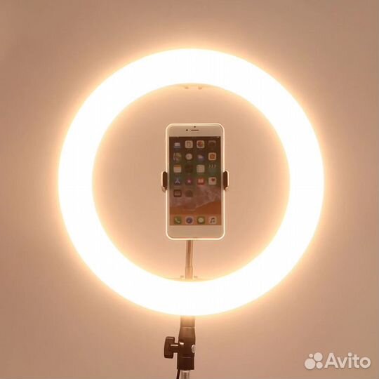 Мощная кольцевая лампа 54см