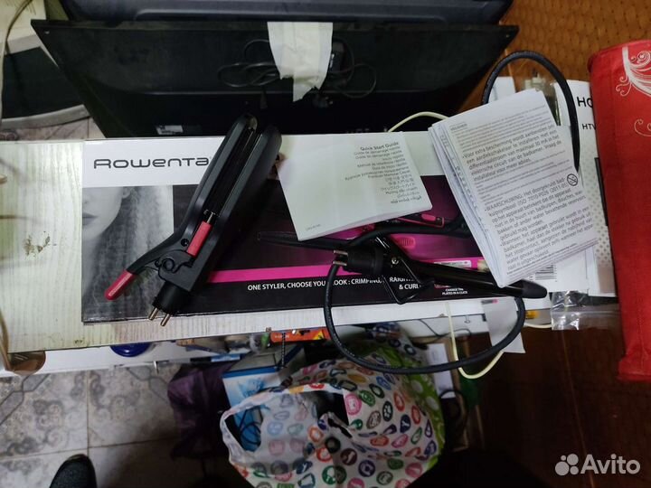 Утюжек для волос Rowenta elite. 3 в 1