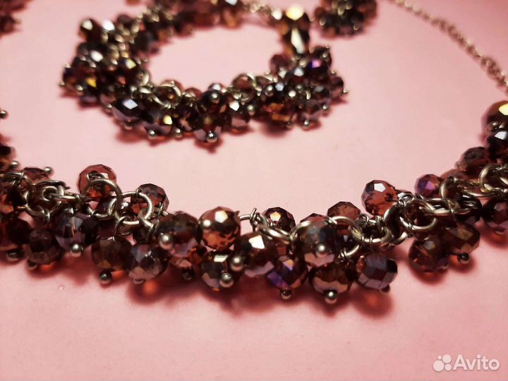 Колье,браслет, серьги