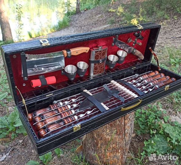Набор шампуров нож топор