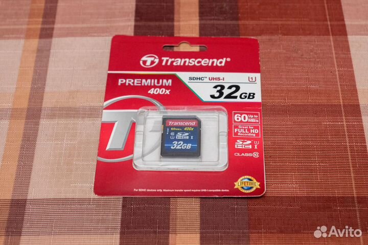 Transcend sdhc UHS-1 Premium 32Гб Made in Taiwan