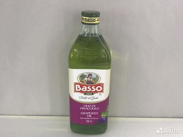 Масло из виноградных косточек basso 1литр