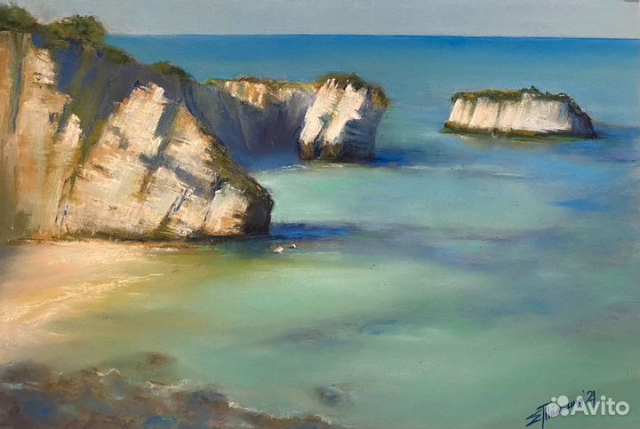 Картина Лазурный берег 40*50 пастель