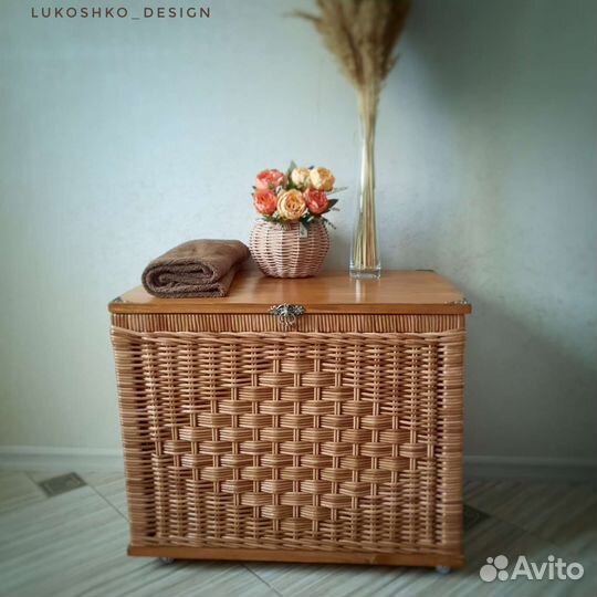 Сундук плетеный