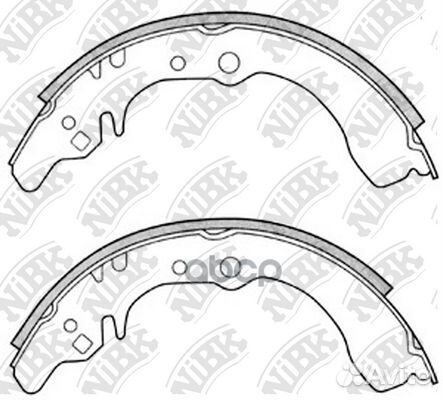 Колодки тормозные барабанные зад FN0035 NiBK
