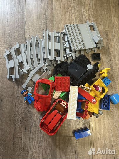 Lego duplo поезд на паровой тяге 10874