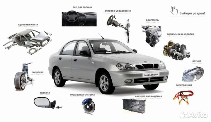 Автозапчасти для Chevrolet Lanos Daewoo Lanos