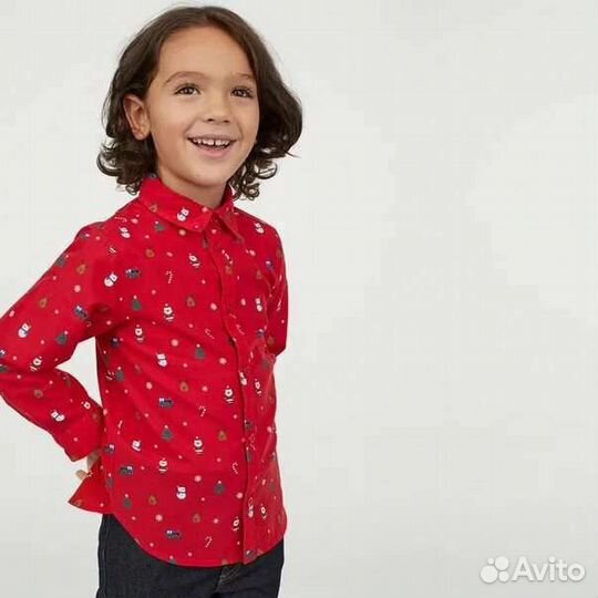 H&M рубашки 104/110