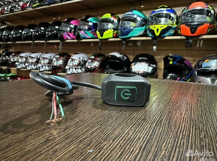 Выключатель на руль мото 1 кнопка для мото