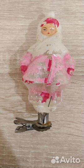 Редкая елочная игрушка ссср,на прищепке