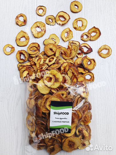 Персик сушеный фруктовые чипсы 500г