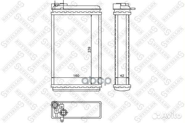Радиатор печки Opel Omega 1.8-3.0/2.3D/TD 86-9