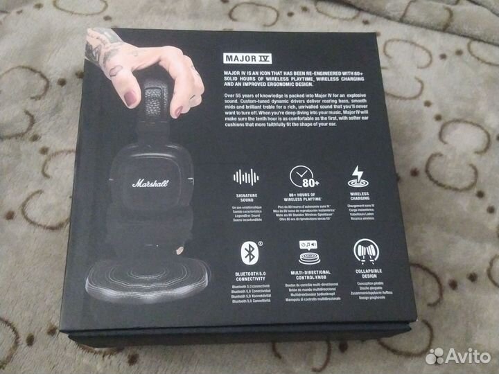 Marshall major 4 чёрные