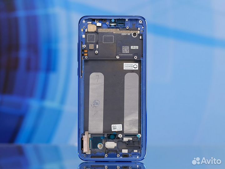 Дисплей для Xiaomi Mi 9 Lite Blue на рамке (SP)