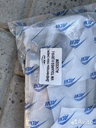 Дефлекторы окон (нерж) на volkswagen touareg