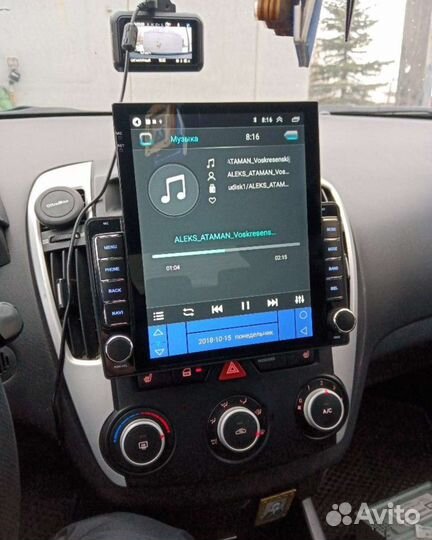 Магнитола на Kia ceed 1 андроид Tesla новая