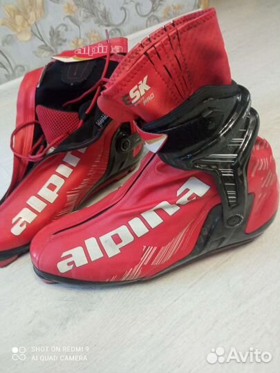 Лыжные ботинки коньковые alpina