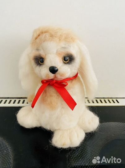 Игрушка валяная, щеночек