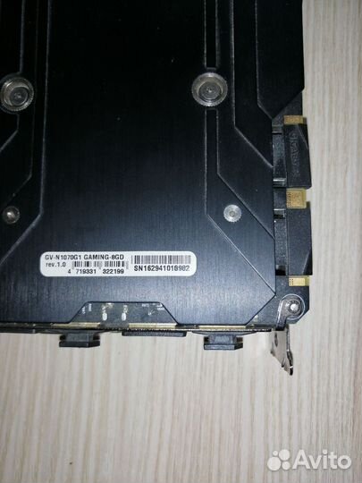 Видеокарта gtx 1070 8gb