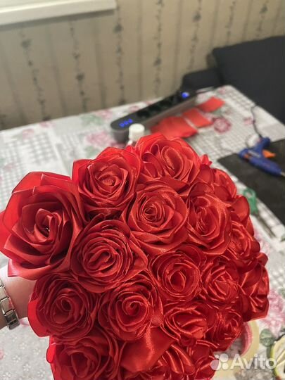 Букет из атласных лент