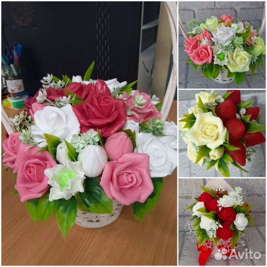 Букеты из мыла ручной работы