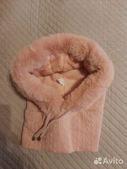 Шапка женская капюшон снуд