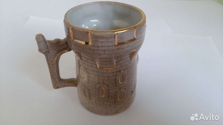 Кружка кисловодск ручная работа башня фарфор