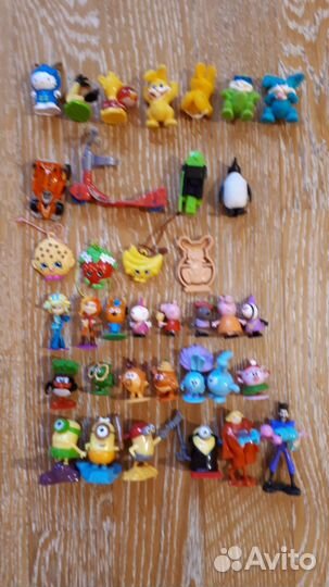 Фигурки киндер леди баг, бегемоты, миньоны, тролли