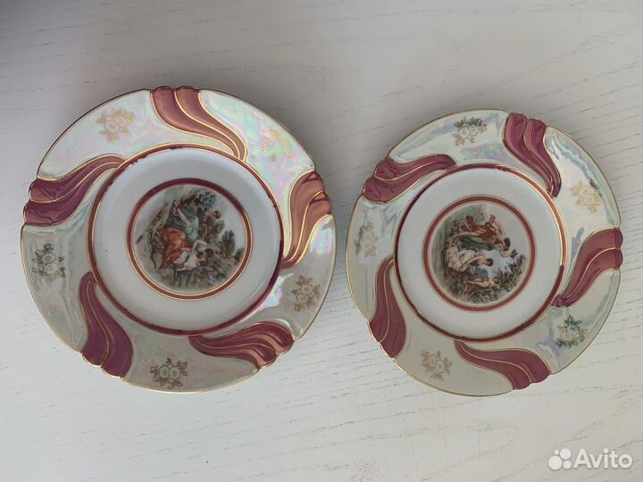 Фарфоровая посуда гдр (блюдца тарелки)