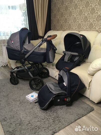 Детская коляска 3в1 Adamex comfort Zuma