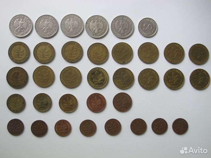 Монеты гдр и фрг регулярного чекана