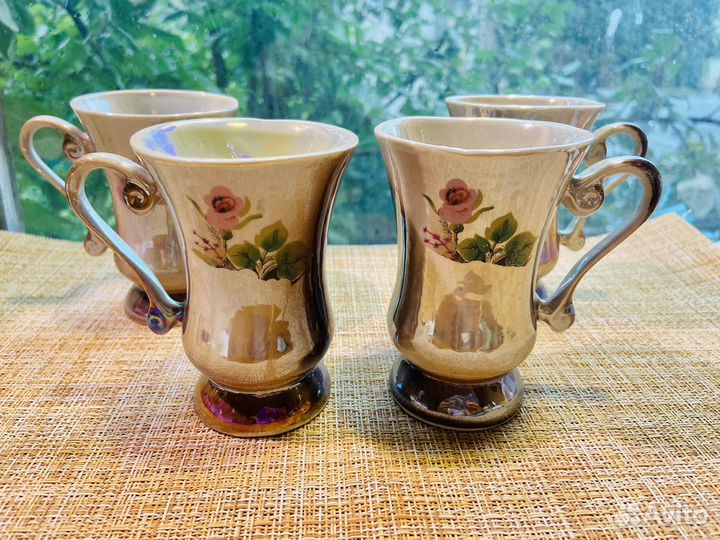 Кружкечки с перламутровой глазурью