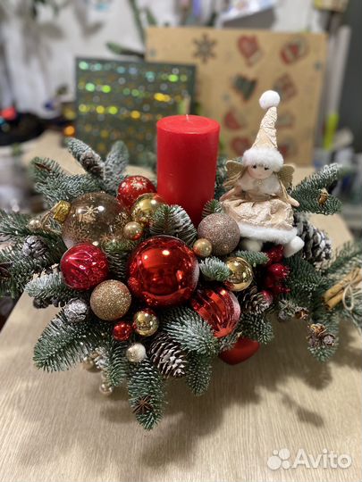 Новогодняя композиция из нобилиса
