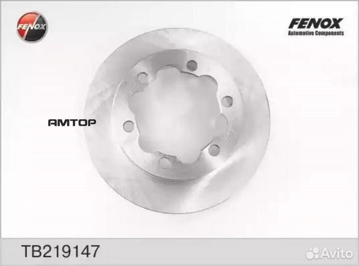Fenox TB219147 Диск тормозной Fenox TB219147