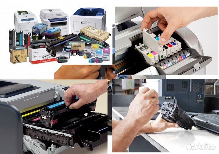 Ремонт принтеров, мфу, заправка картриджей
