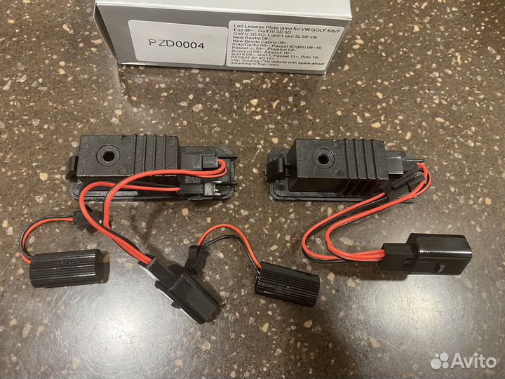 Подсветка номера на Volkswagen Golf, Passat
