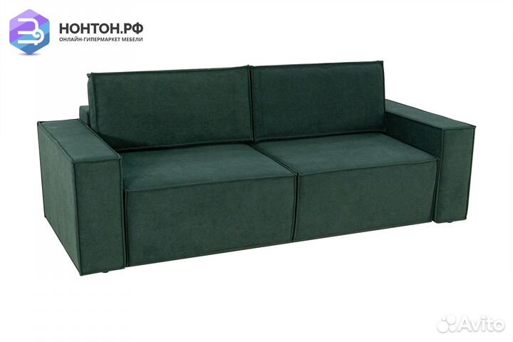 Диван еврокнижка Лофт зеленый