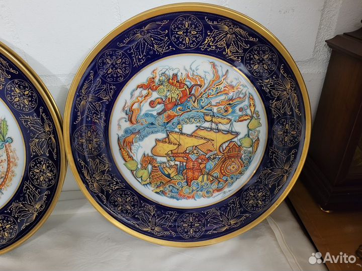 Настенные тарелки коллекционные 6 шт