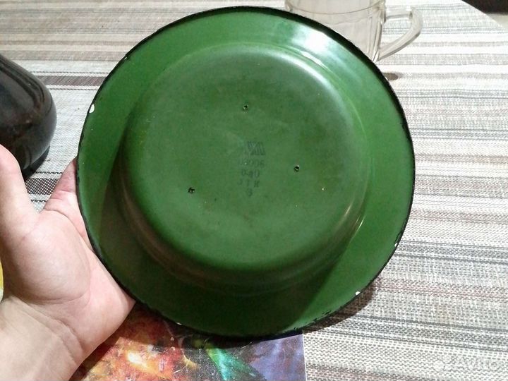 Тарелка эмалированная СССР, редкая