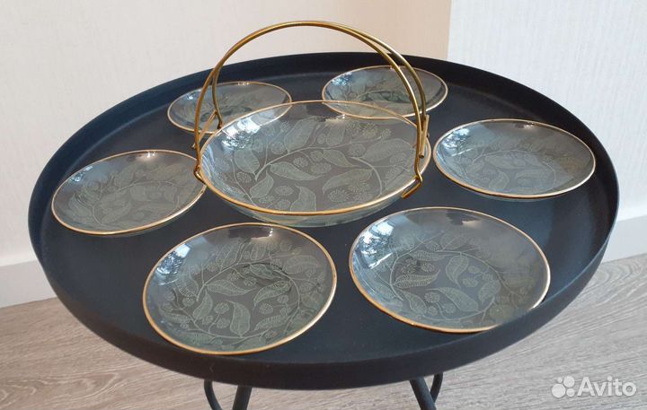 Посуда цветное стекло СССР Винтаж