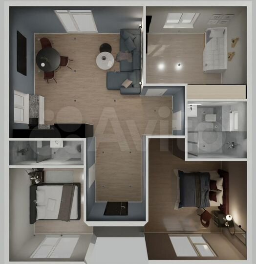 Коттедж 100 м² на участке 6 сот.