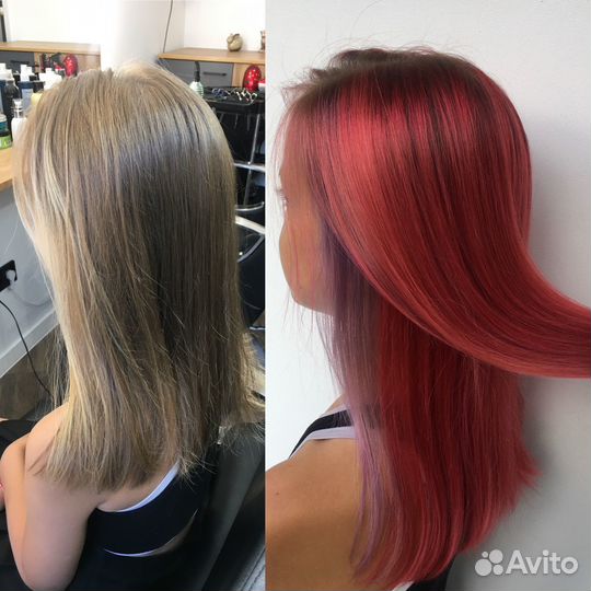 Окрашивание волос (сложные окрашивания) и стрижки