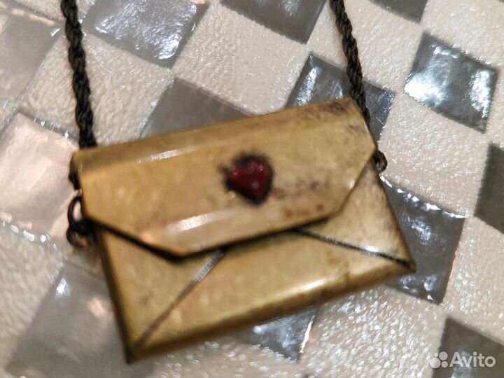 Кулон конверт-сумка металлические