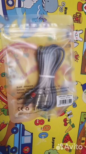 Аудио кабель 2 RCA на 3,5 jack