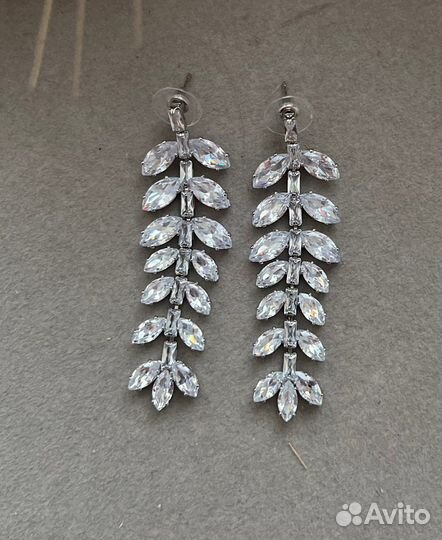 Серьги веточки Swarovski