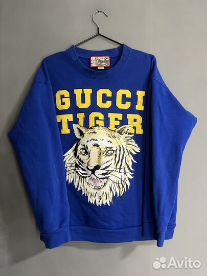 В Наличии Gucci Tiger Blue Свитшот