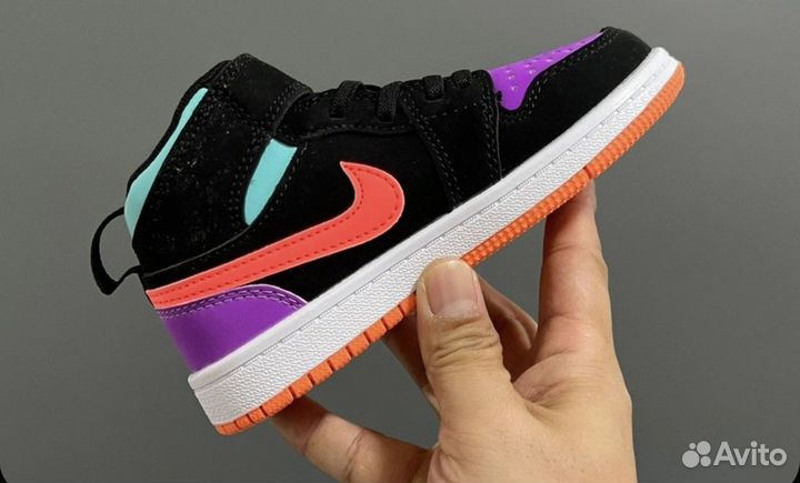 Кроссовки Jordan 1 Mid 'Multi-Color' GS 31 Lux