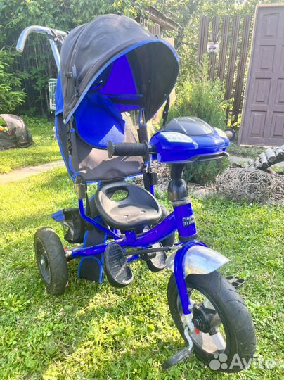 Велосипед детский трехколесный с ручкой